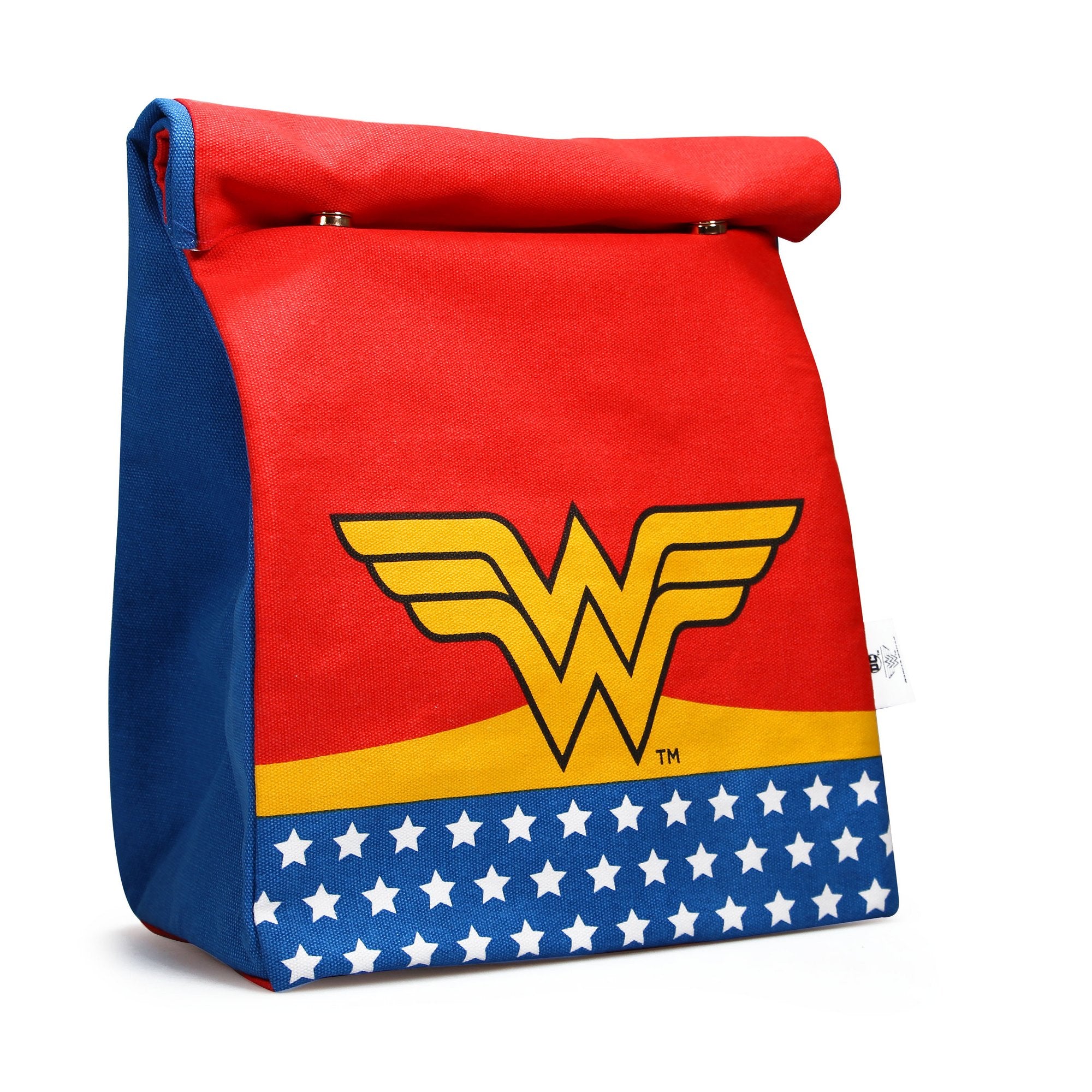 Wonder Woman Truth Compassion Strength Lunch Bag Half Moon