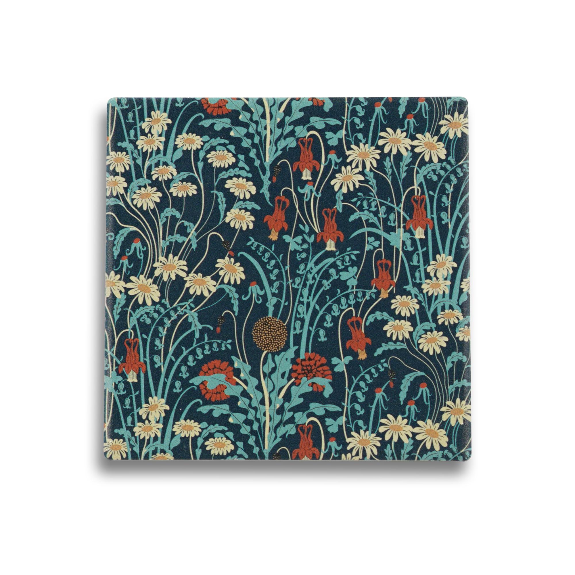 Coaster Single Ceramic - ACS Walter Crane (Meadow Flowers)