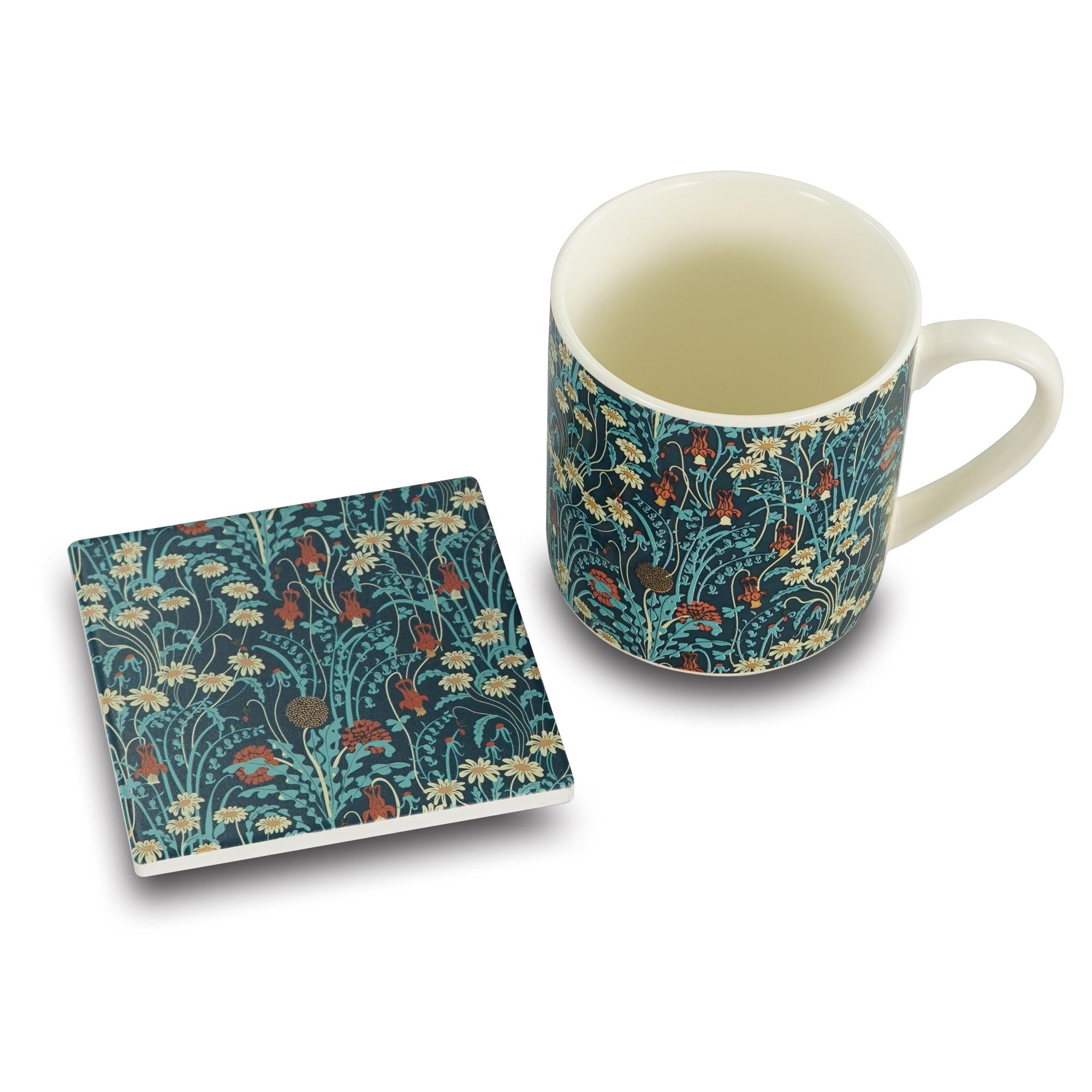 Coaster Single Ceramic - ACS Walter Crane (Meadow Flowers)