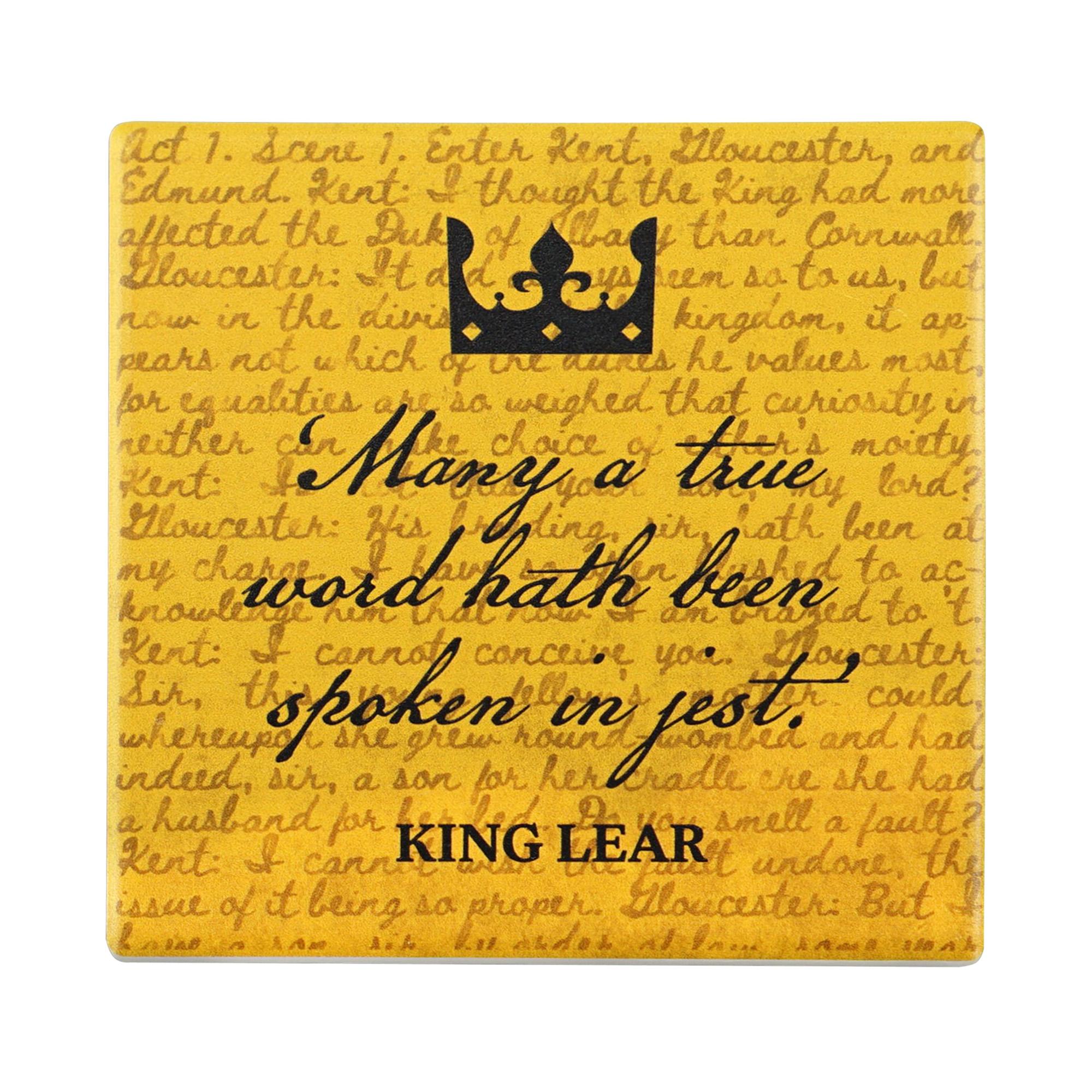 Coaster Single Ceramic - Shakespeare (King Lear)