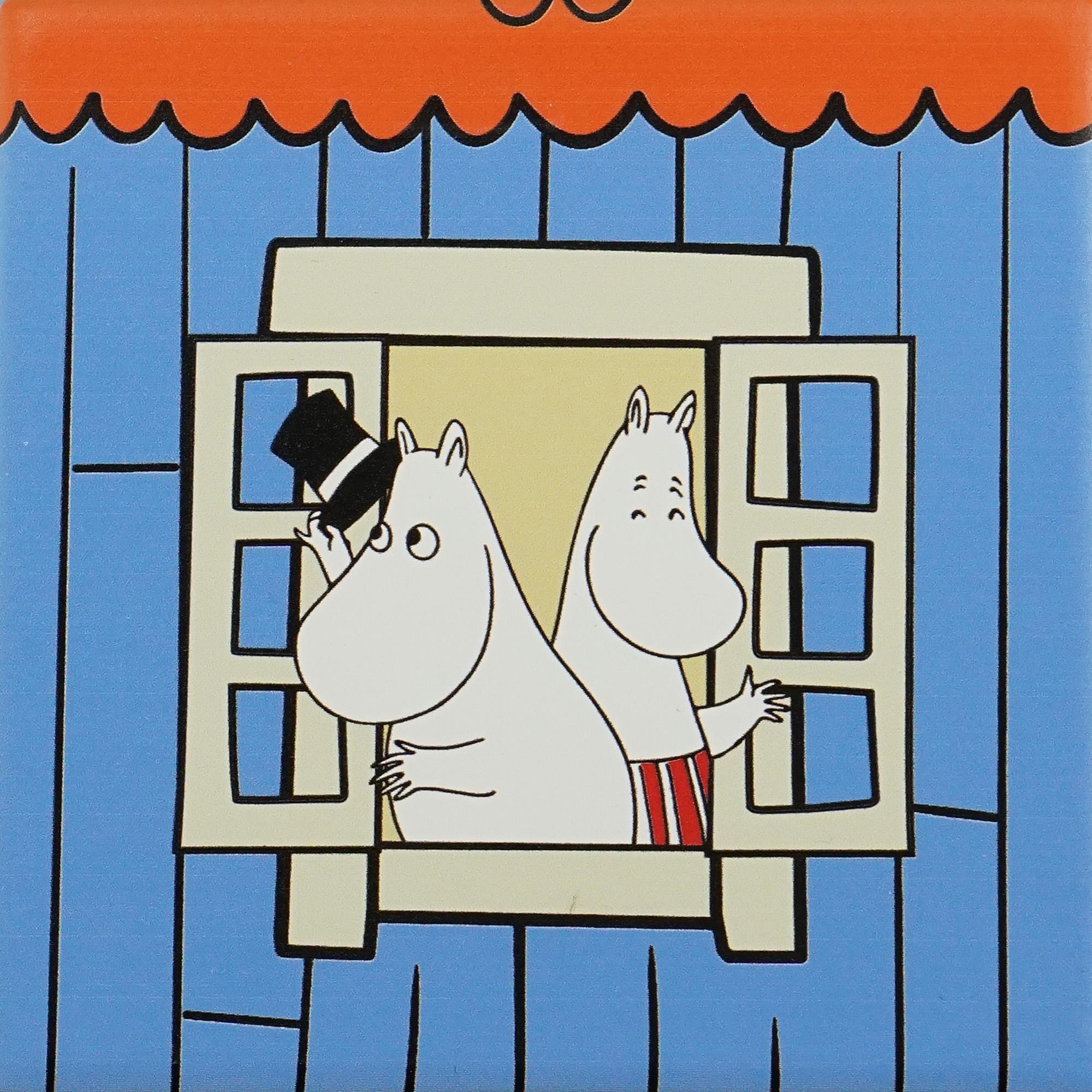 Coasters Set of 4 Ceramic Boxed - Moomin (House)