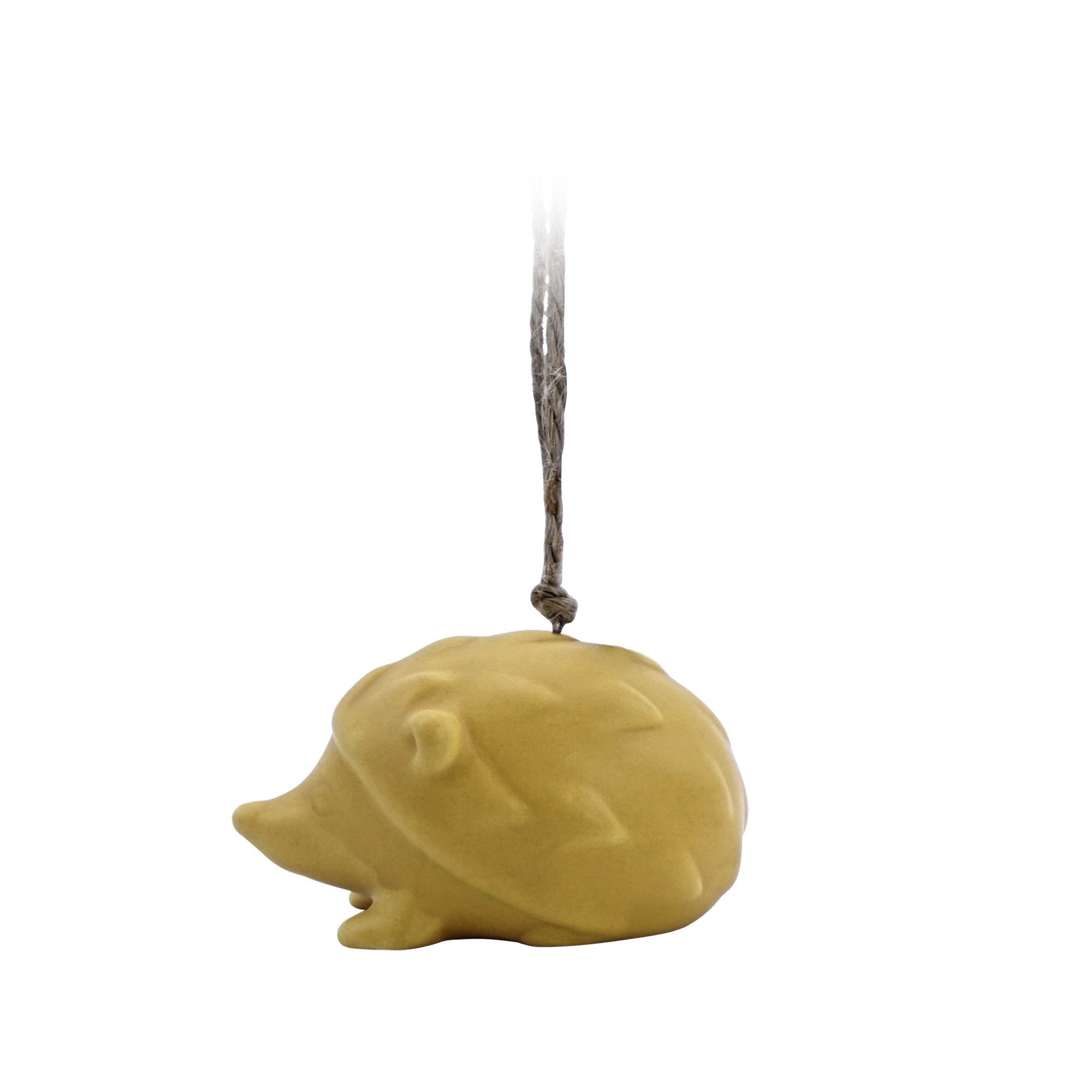 Hanging Decoration - Woodland Folk (Yellow Hedgehog)