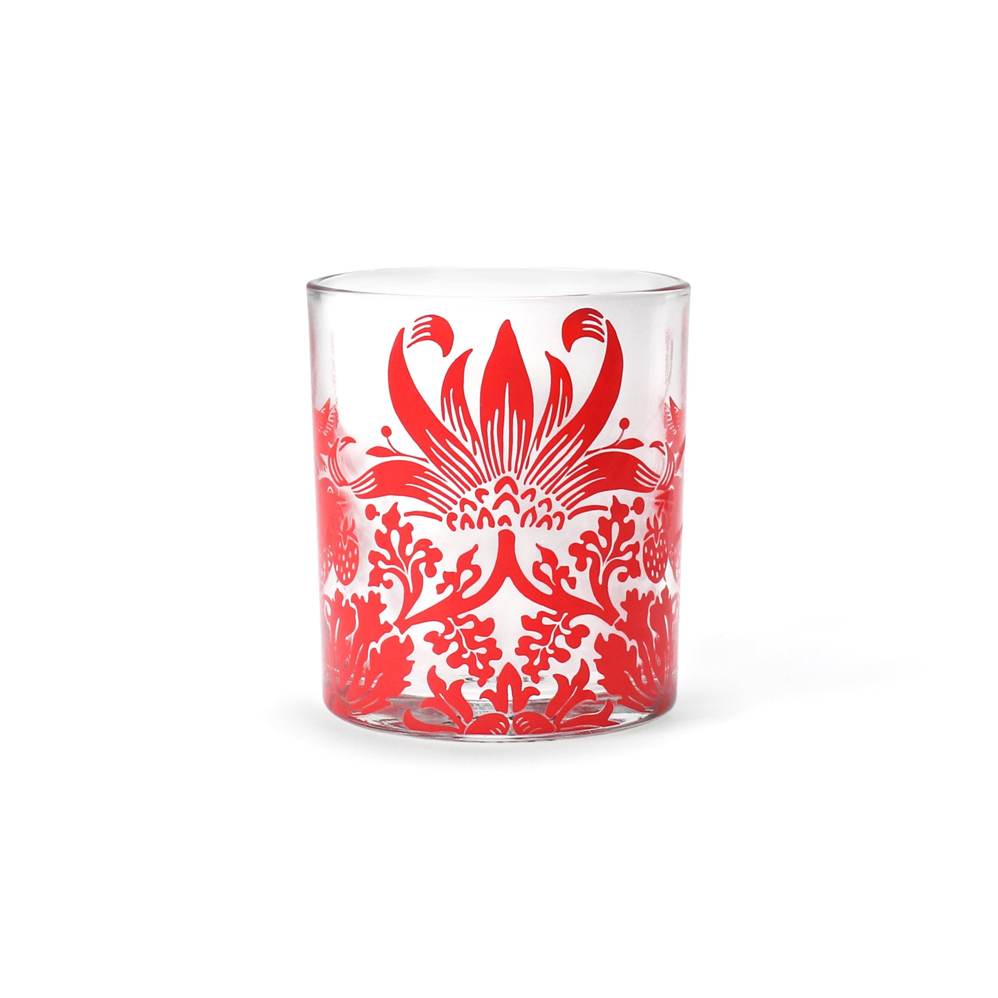 Glass Tumbler (300ml) - ACS William Morris (Raspberry)