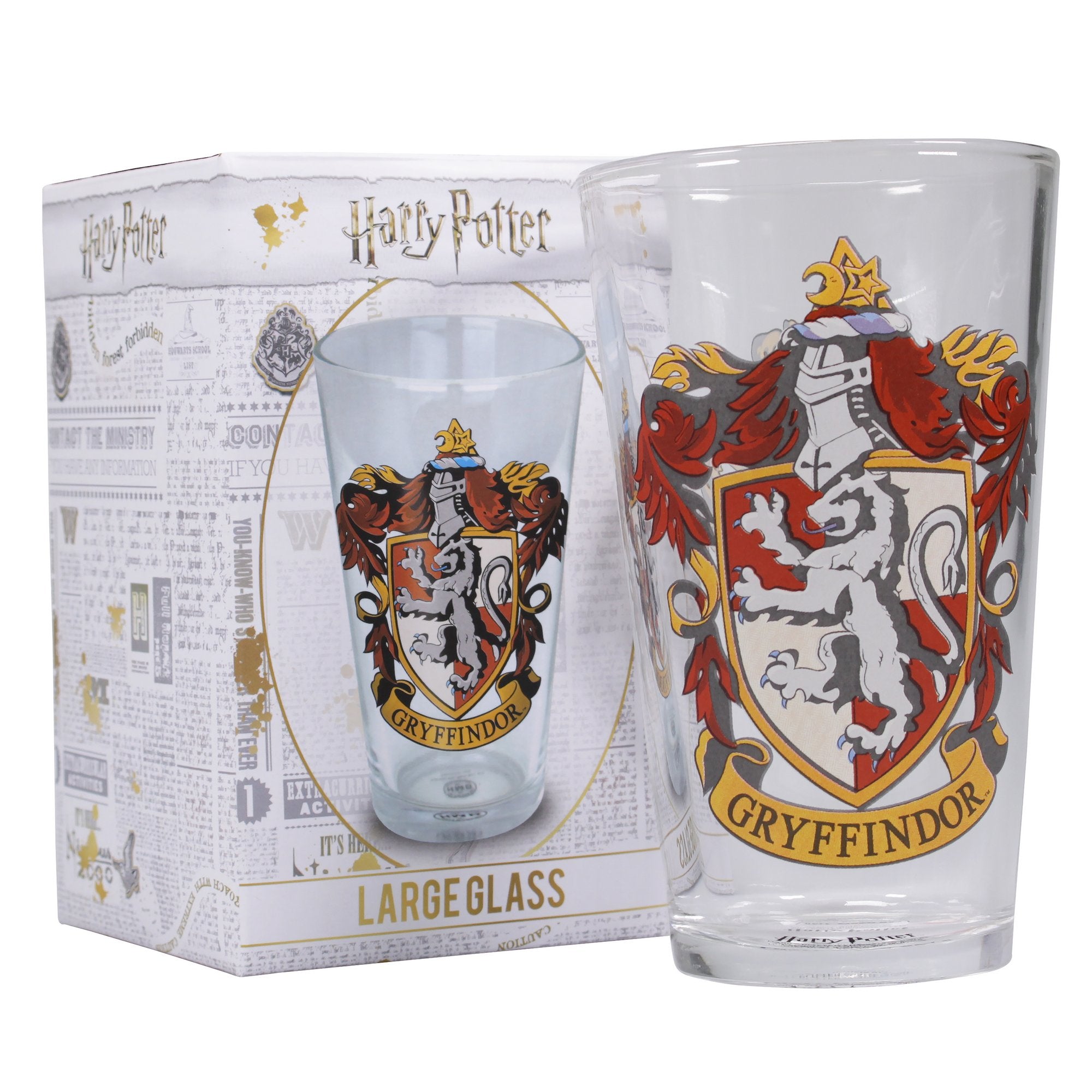 Harry Potter Glass - Gryffindor Crest