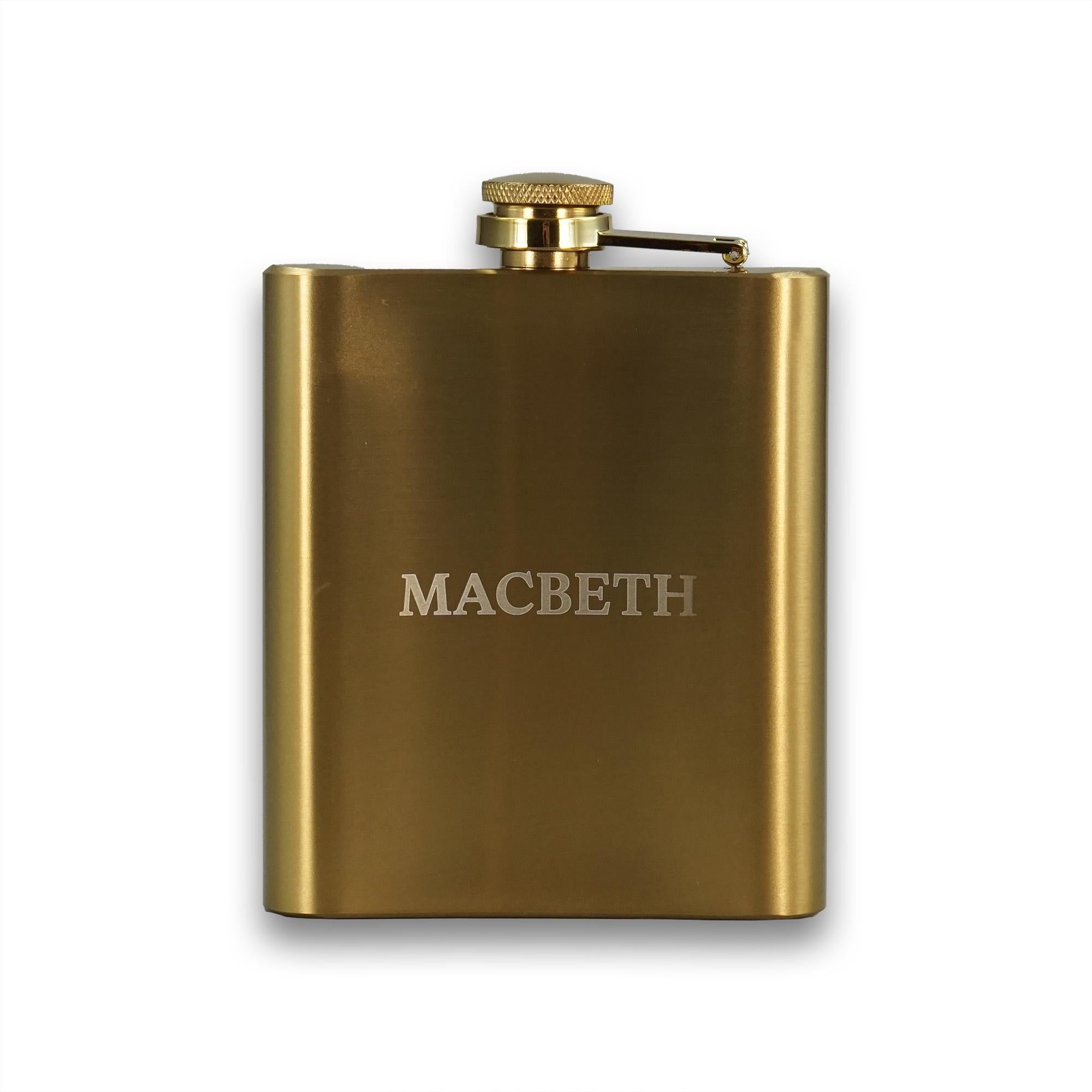 Hip Flask 7oz - Shakespeare (Macbeth)