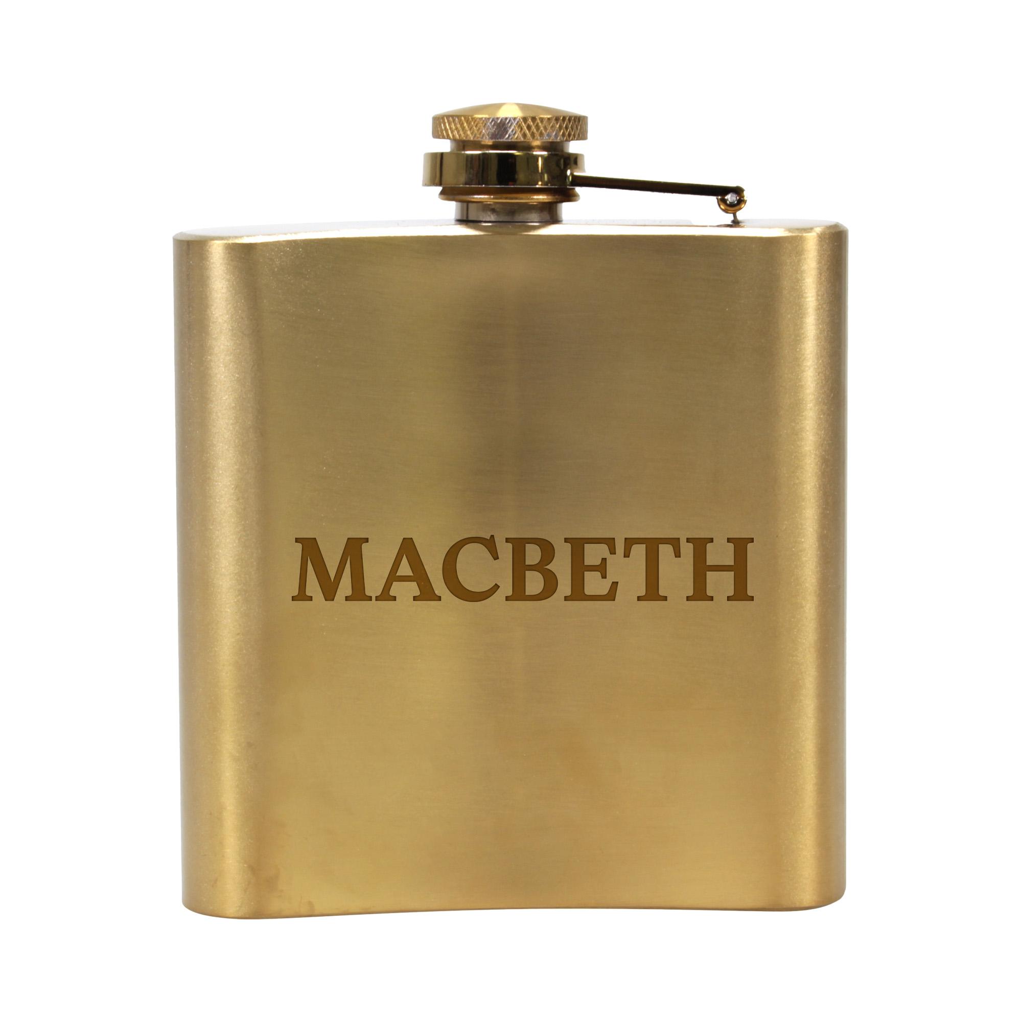 Hip Flask 7oz - Shakespeare (Macbeth)