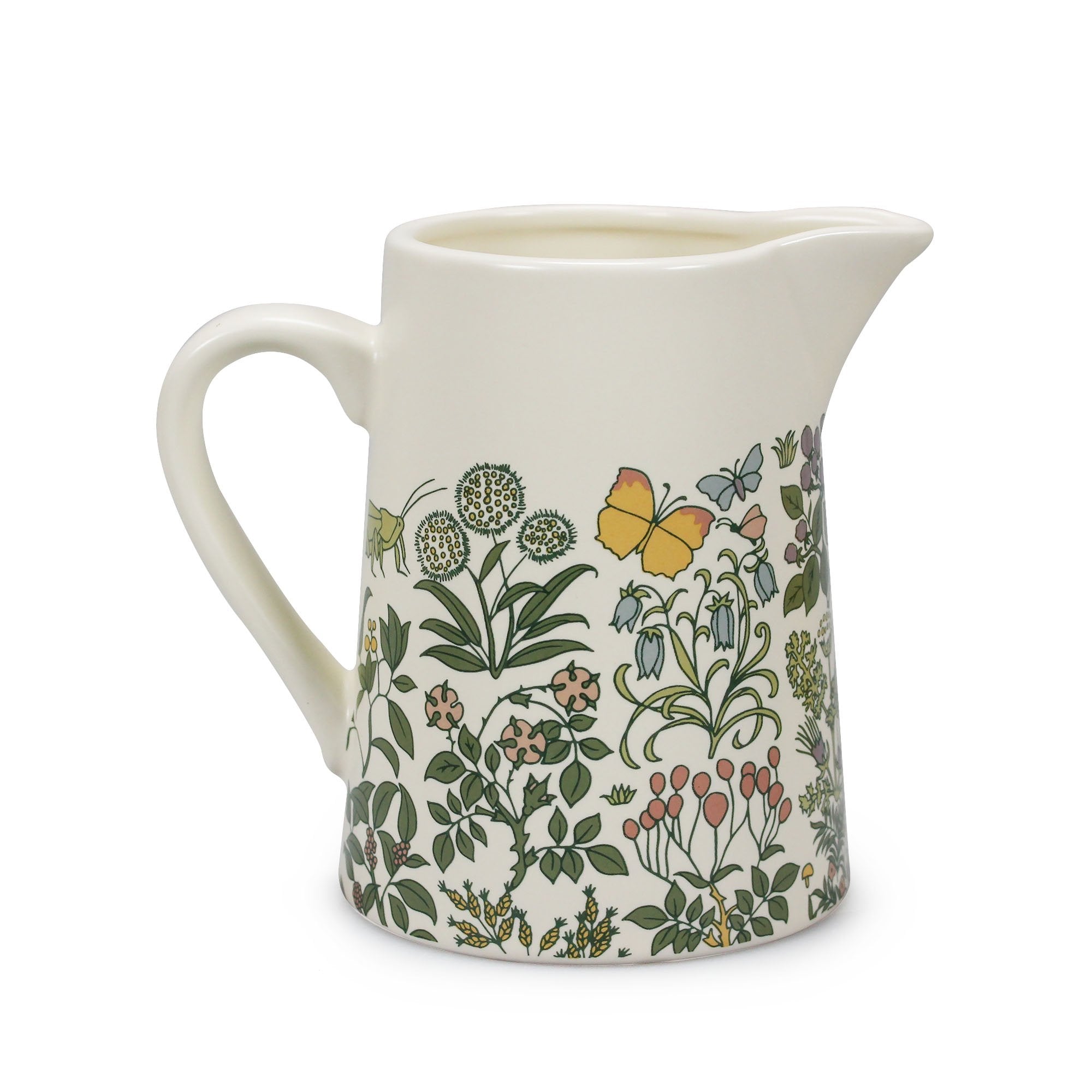 Jug Ceramic (500ml) - ACS Voysey (Apothecary's Garden)