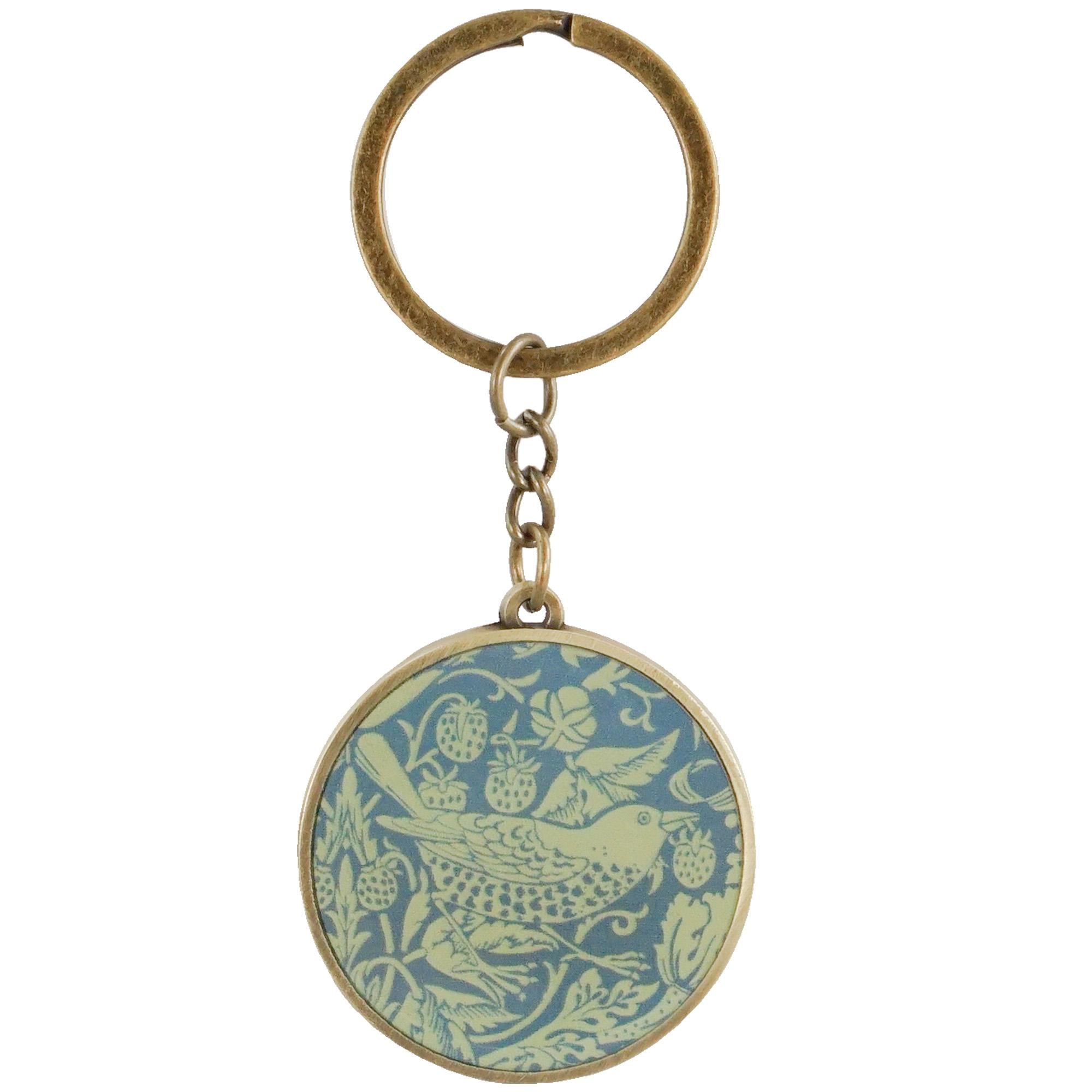 Keyring Metal - ACS  William Morris (Sage)