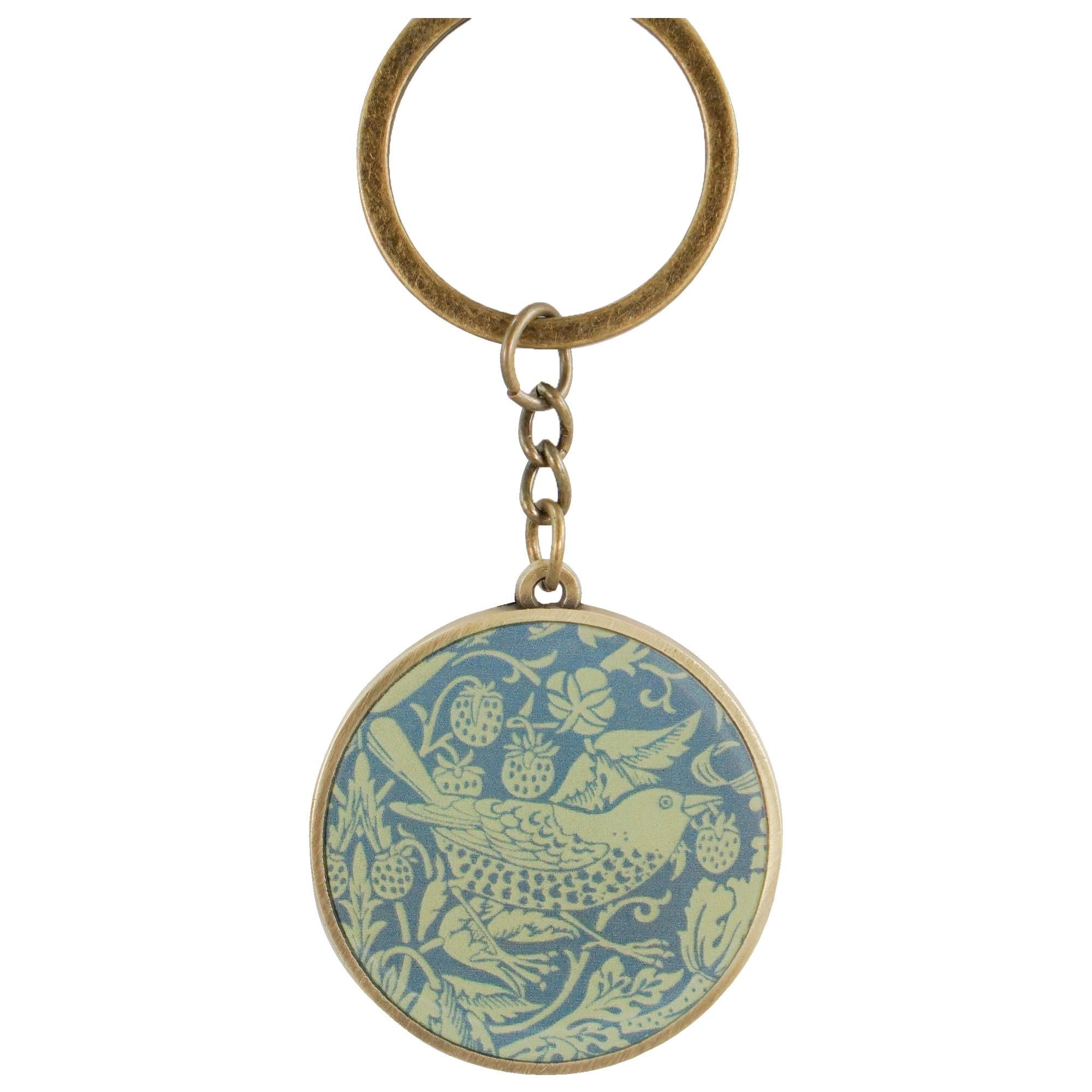 Keyring Metal - ACS  William Morris (Sage)