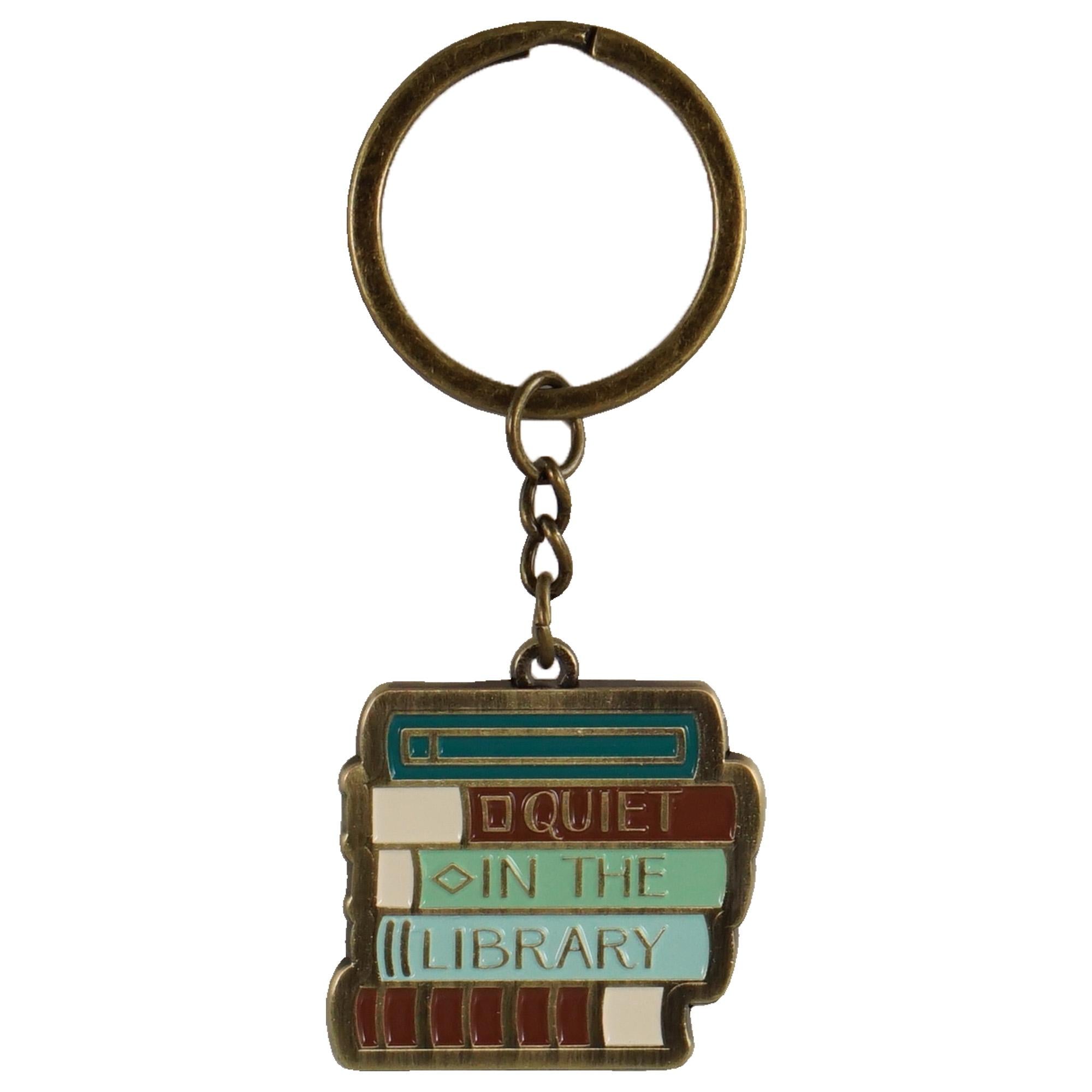 Keyring Metal - Pulteney Press (Quiet in the Library)