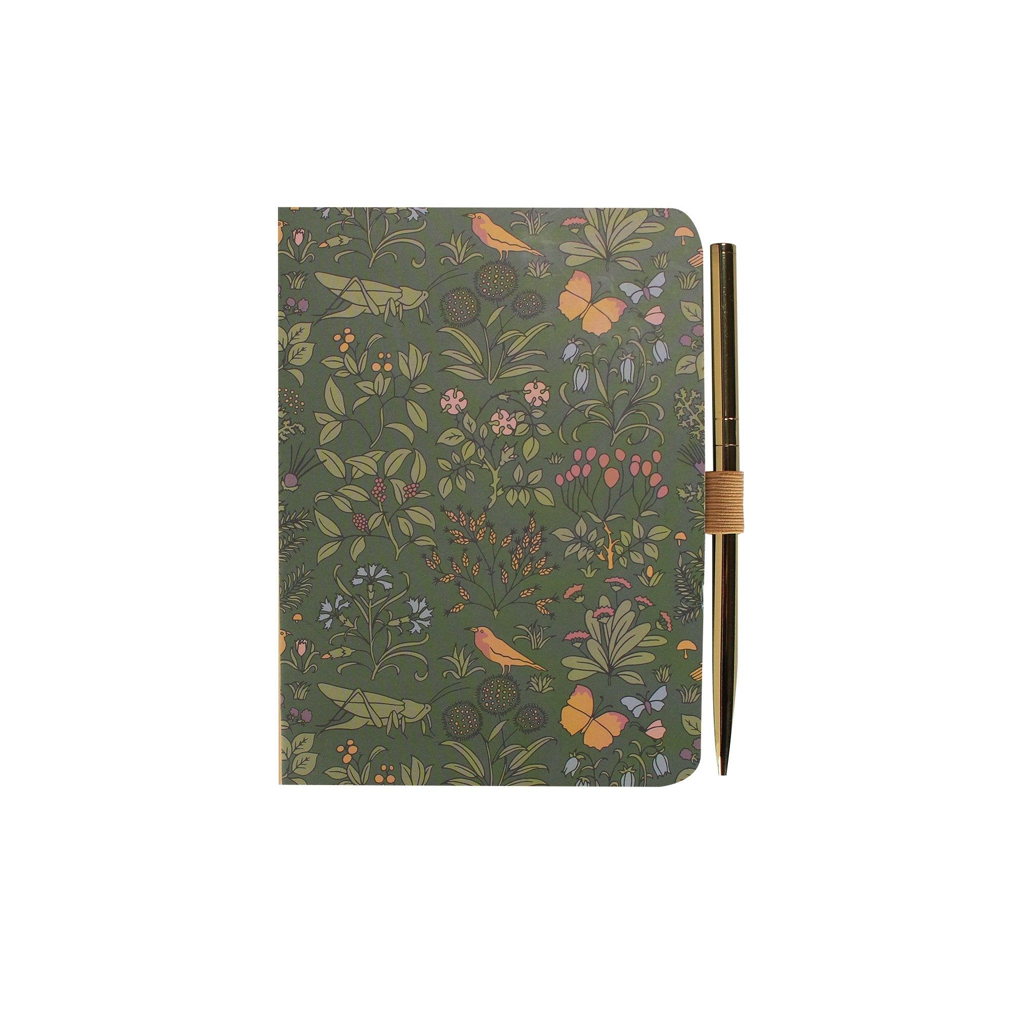 A6 Notebook & Pen - ACS Voysey (Apothecary's Garden)