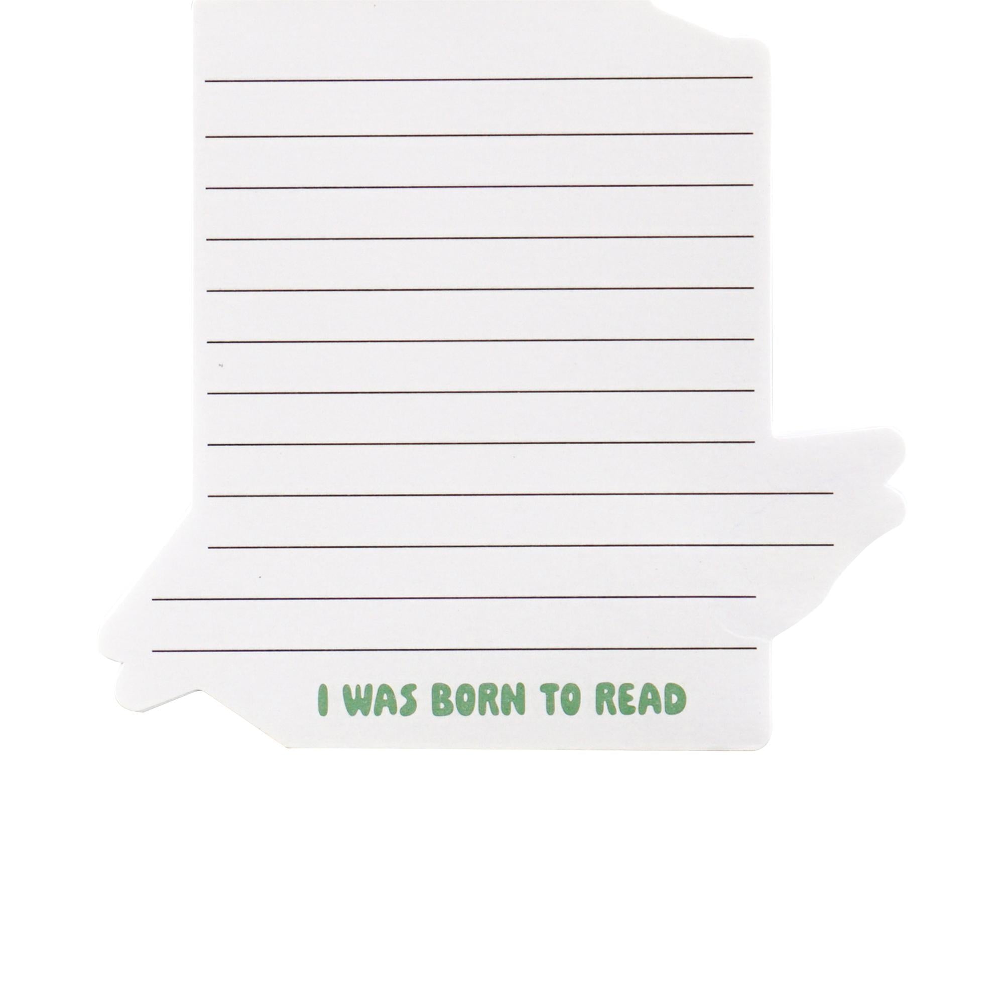 Pocket Notebook Shaped - Pulteney Press (Born to Read)