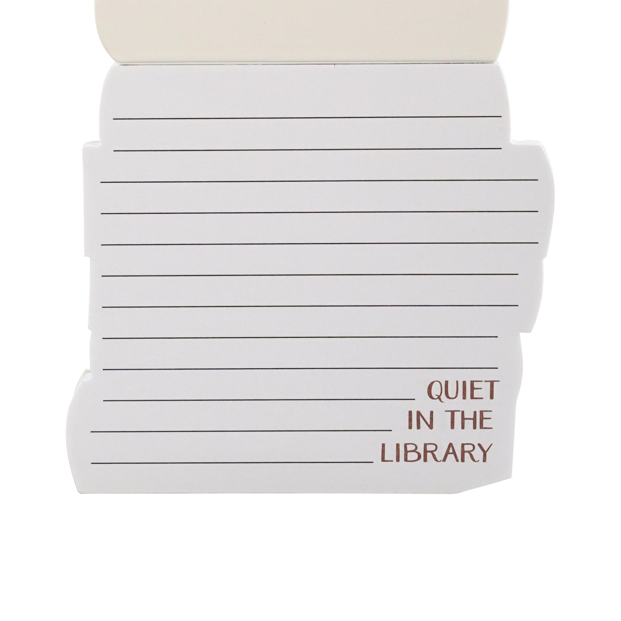 Pocket Notebook Shaped - Pulteney Press (Quiet in Library)