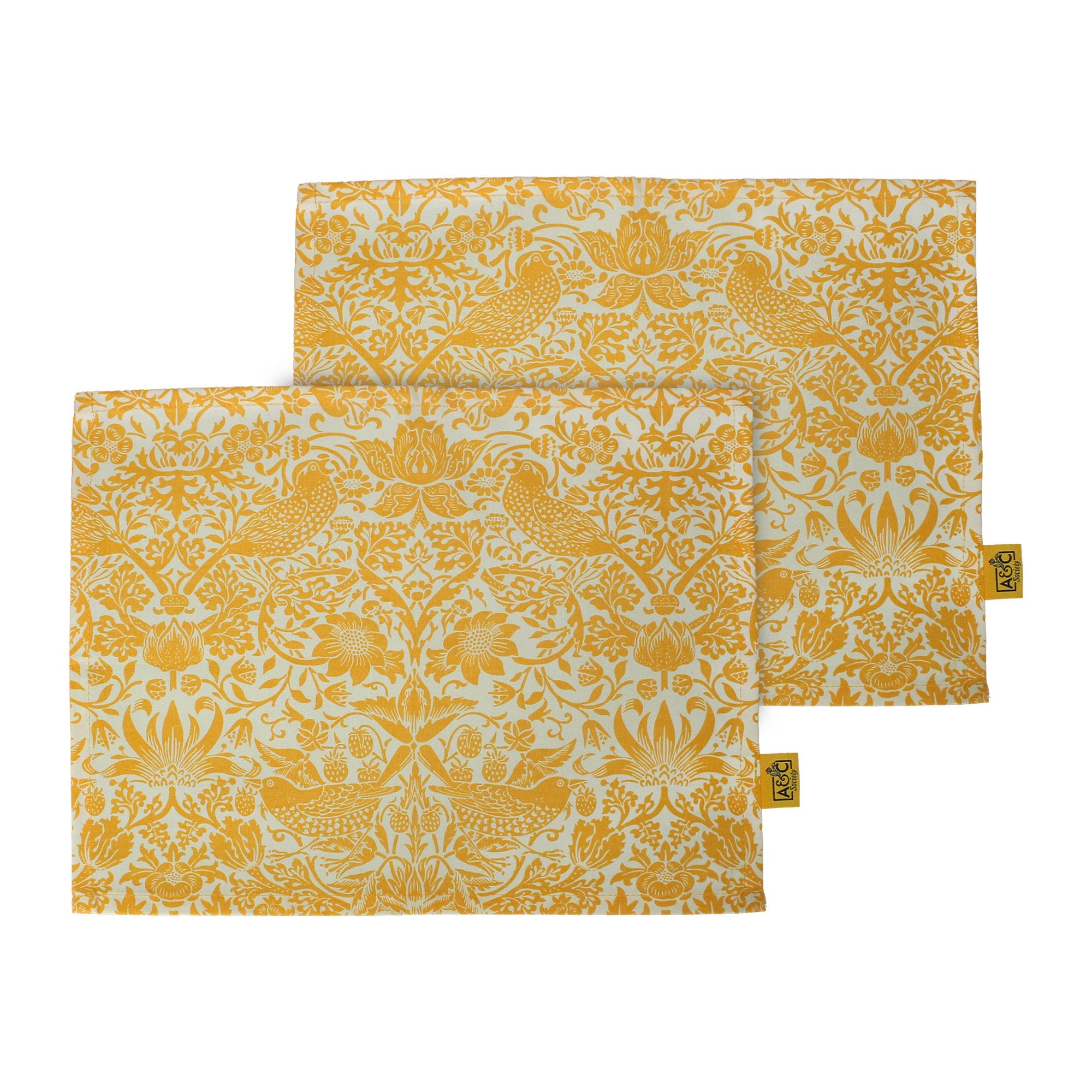 Placemats Cotton Set of 2 - ACS William Morris (Quince)