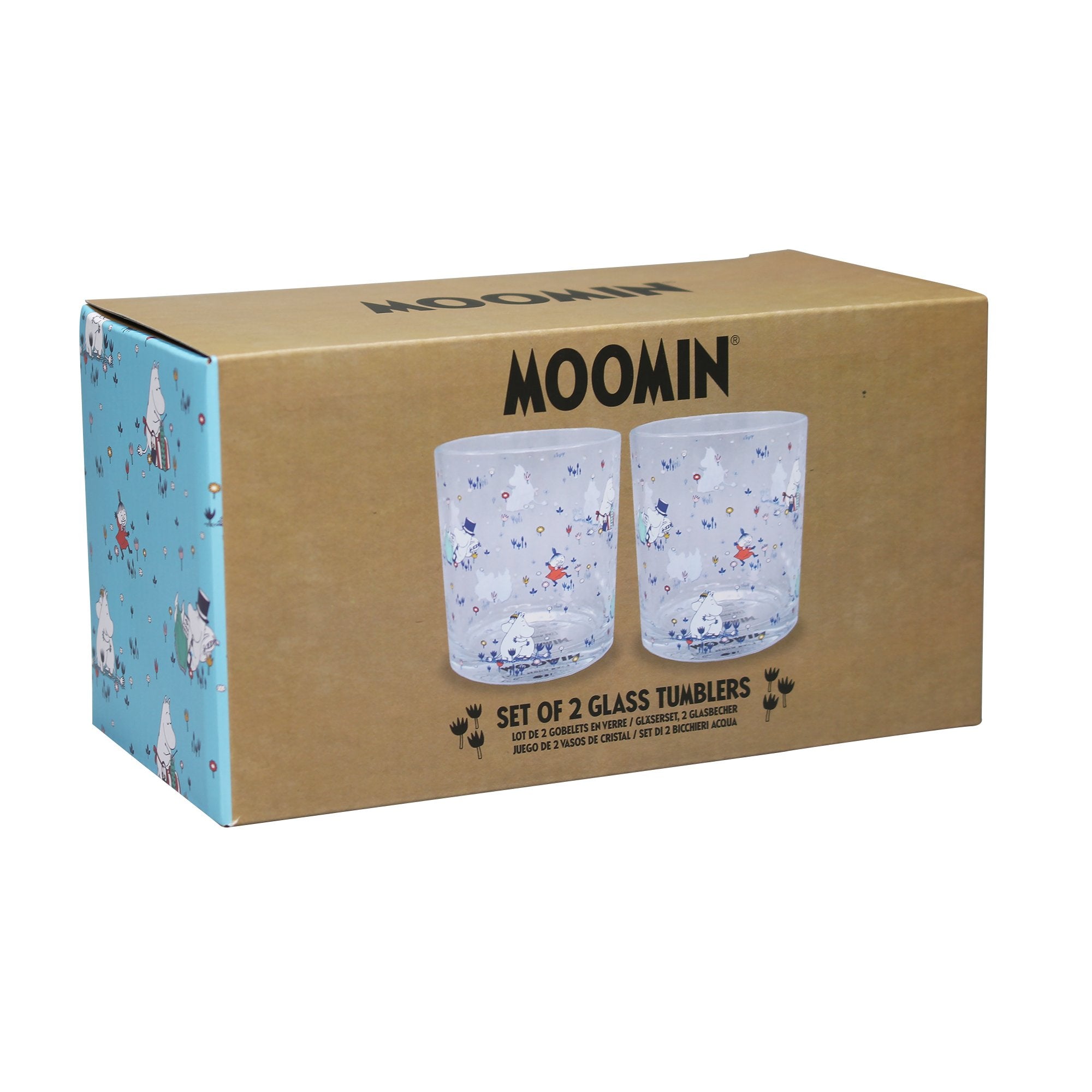 Glasses Set of 2 Tumblers Boxed (10.5 fl oz) - Moomin